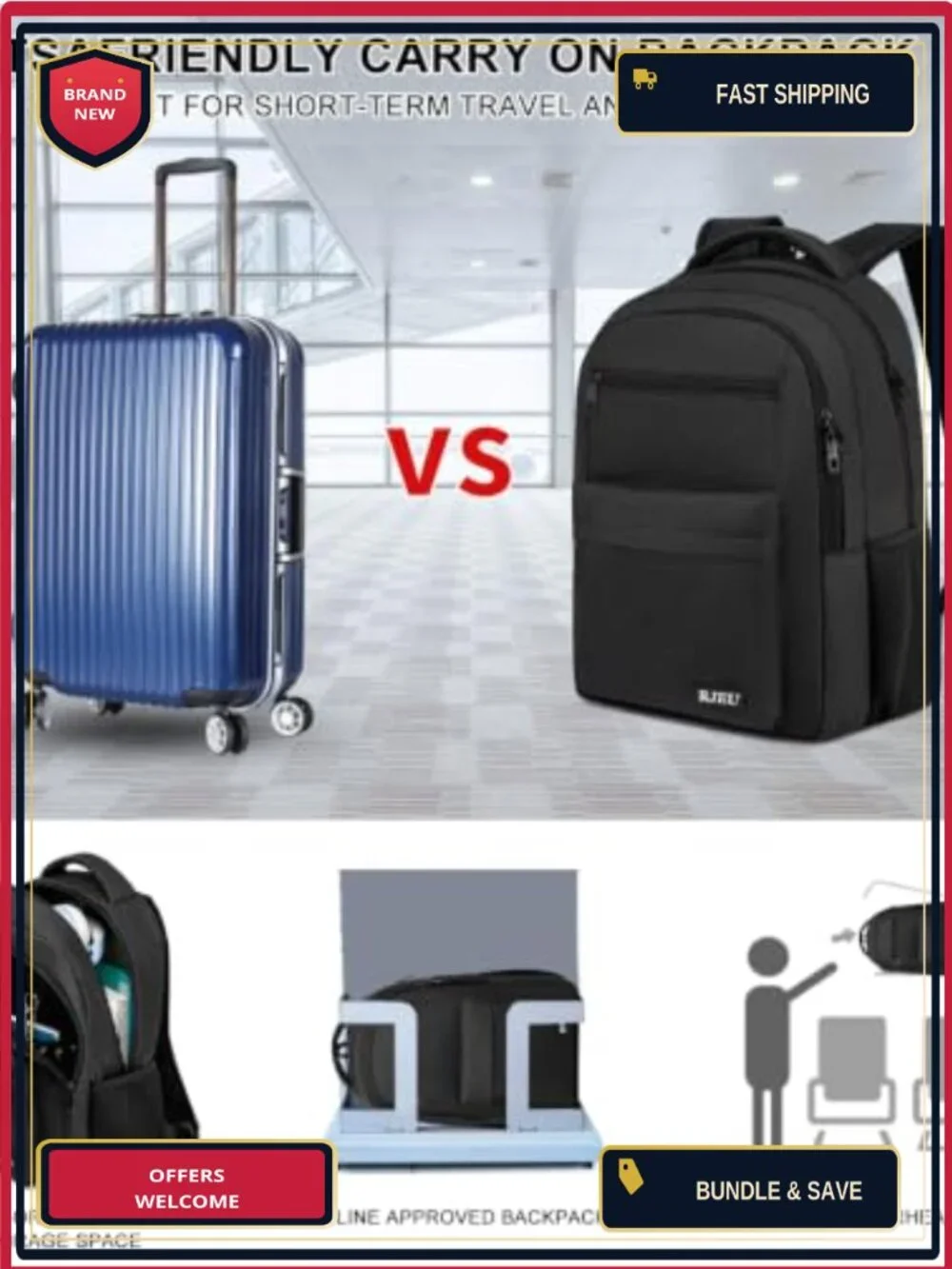 Sturdy Anti-Theft Laptop Backpack with USB Port for School College
